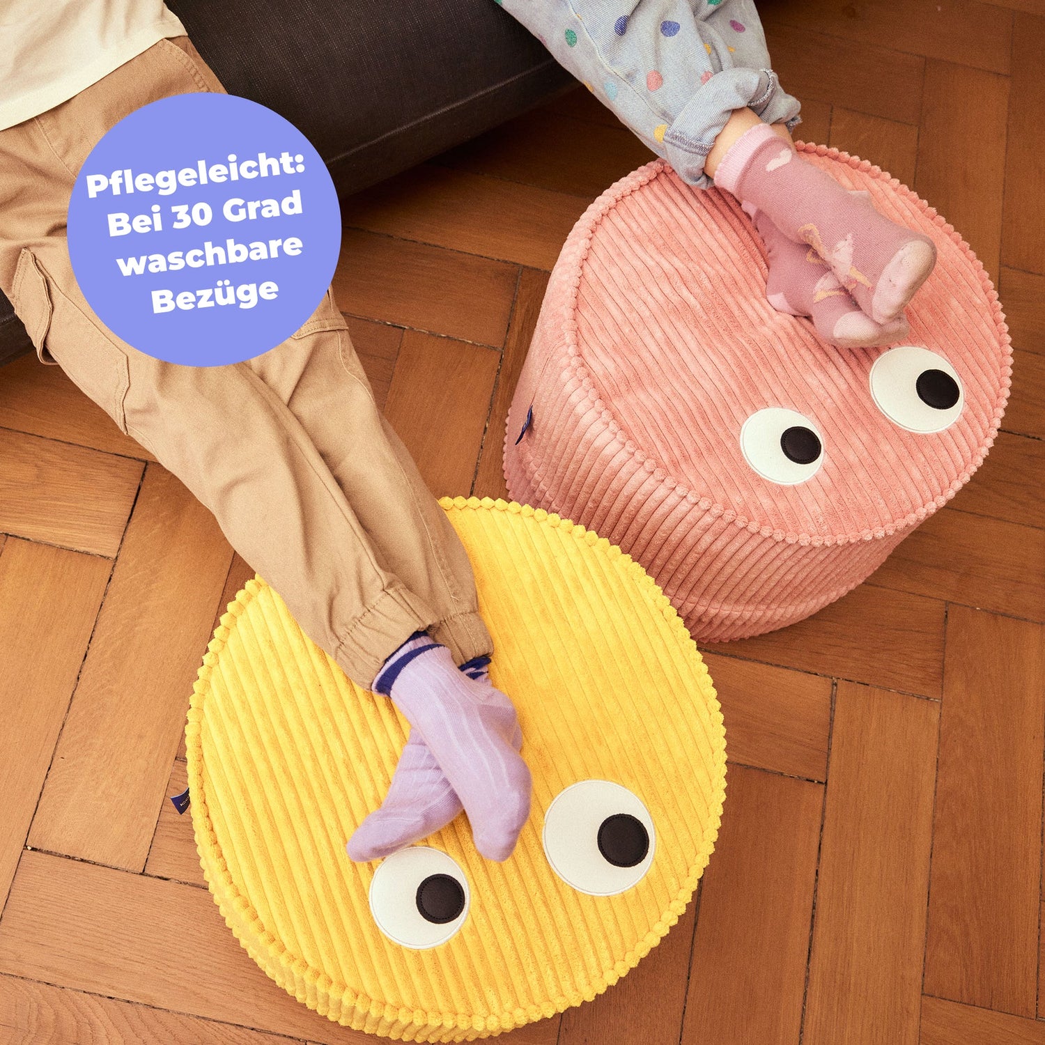 KOOJA rundes Sitzkissen ,POUF‘