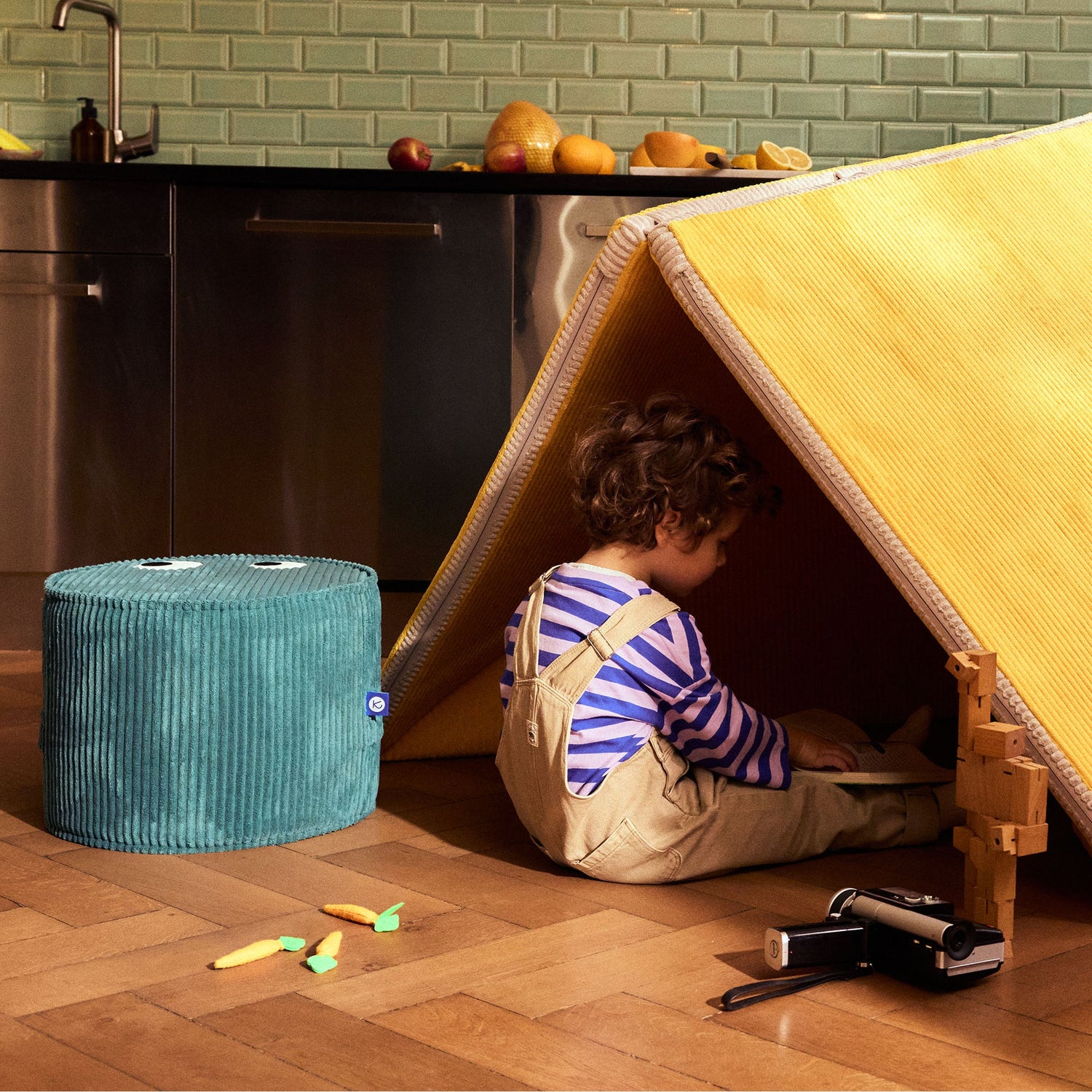 KOOJA rundes Sitzkissen ,POUF‘