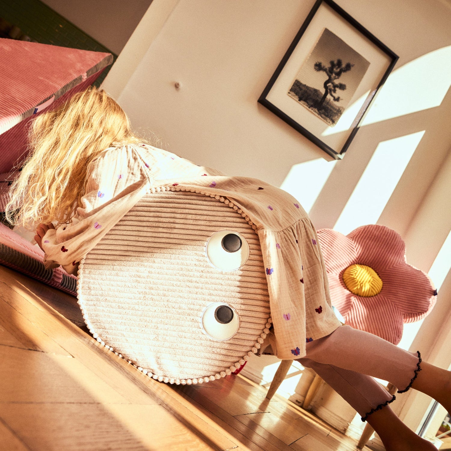 KOOJA rundes Sitzkissen ,POUF‘