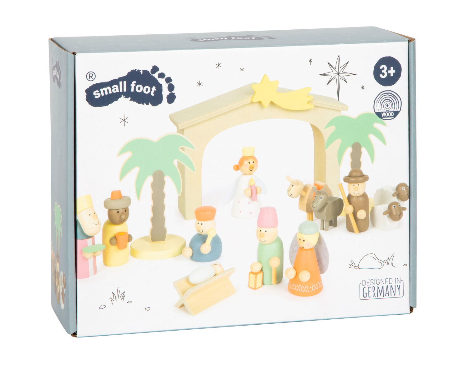 Holzkrippe Weihnachtsgeschichte