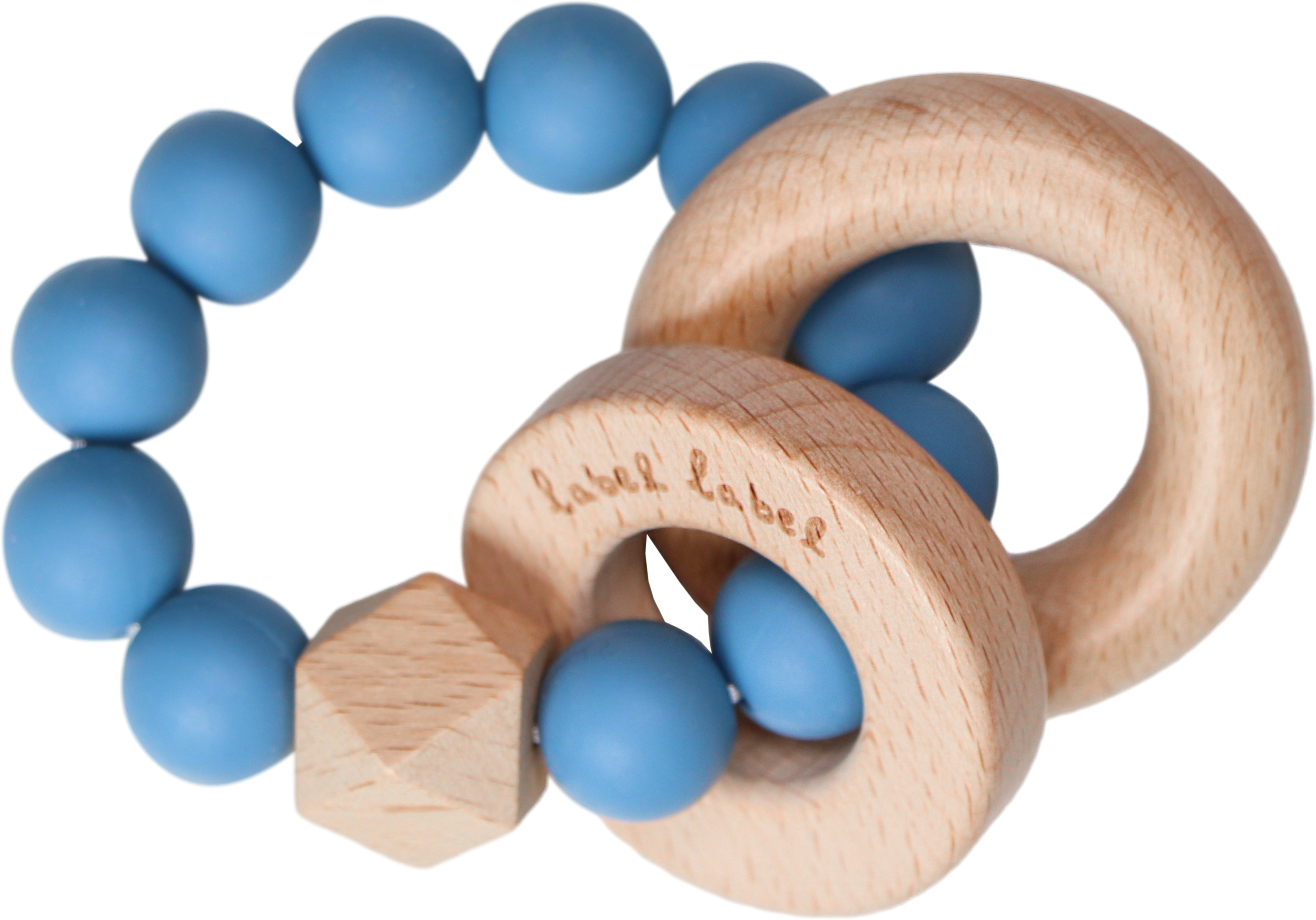 Beißring Perlen - Holz & Silikon