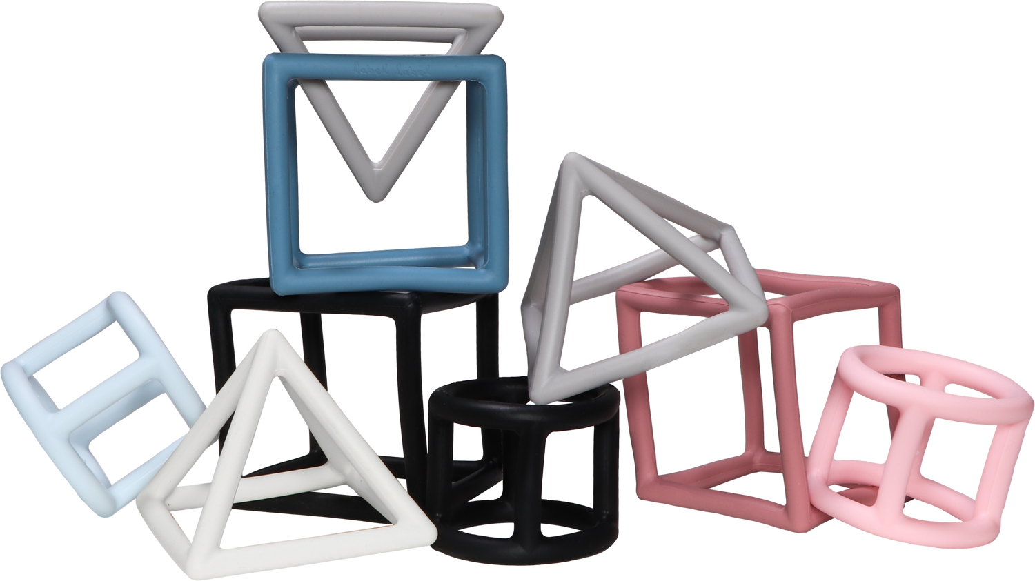 Beißring 3 Geometrische Formen - Silikon