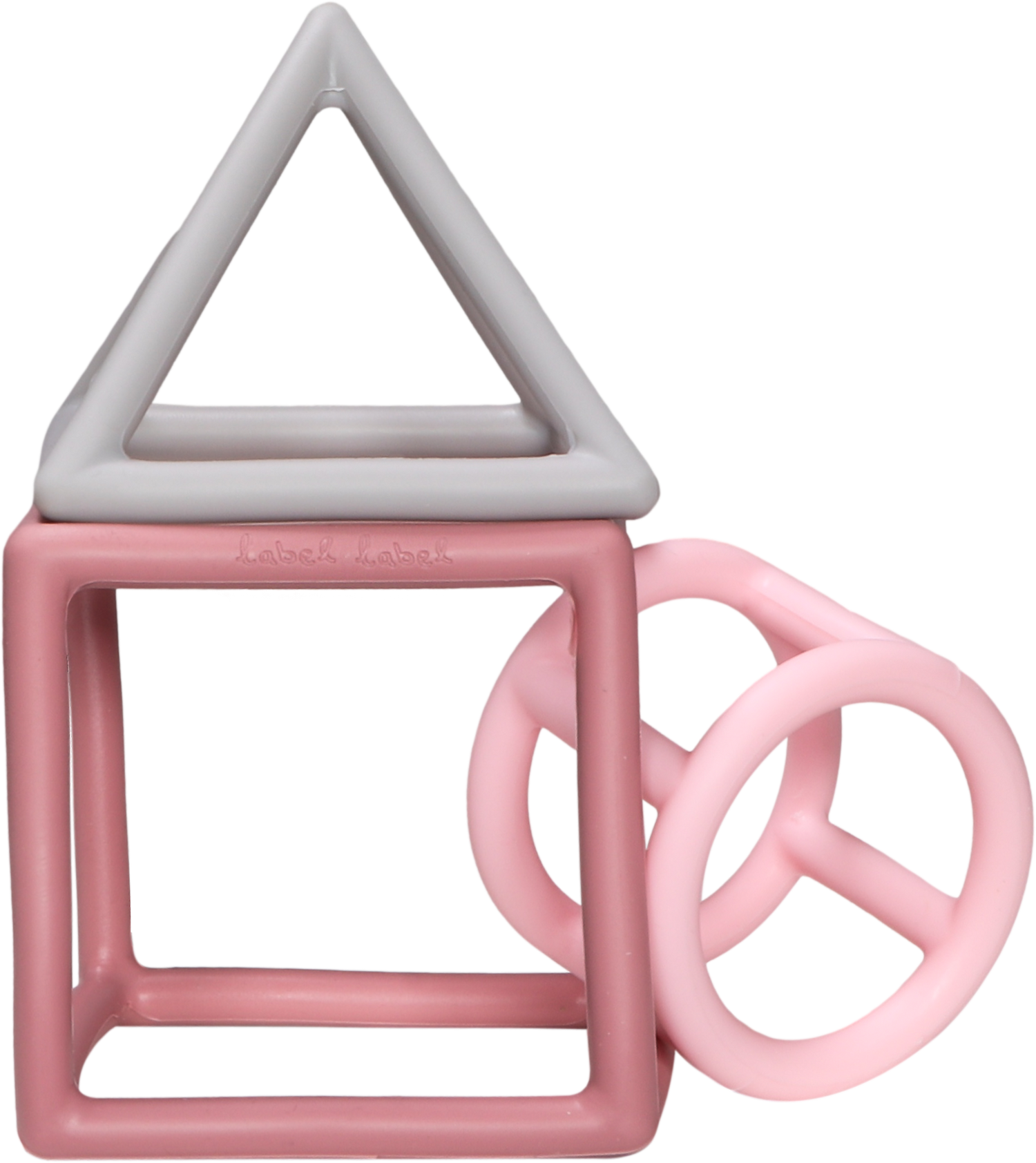 Beißring 3 Geometrische Formen - Silikon