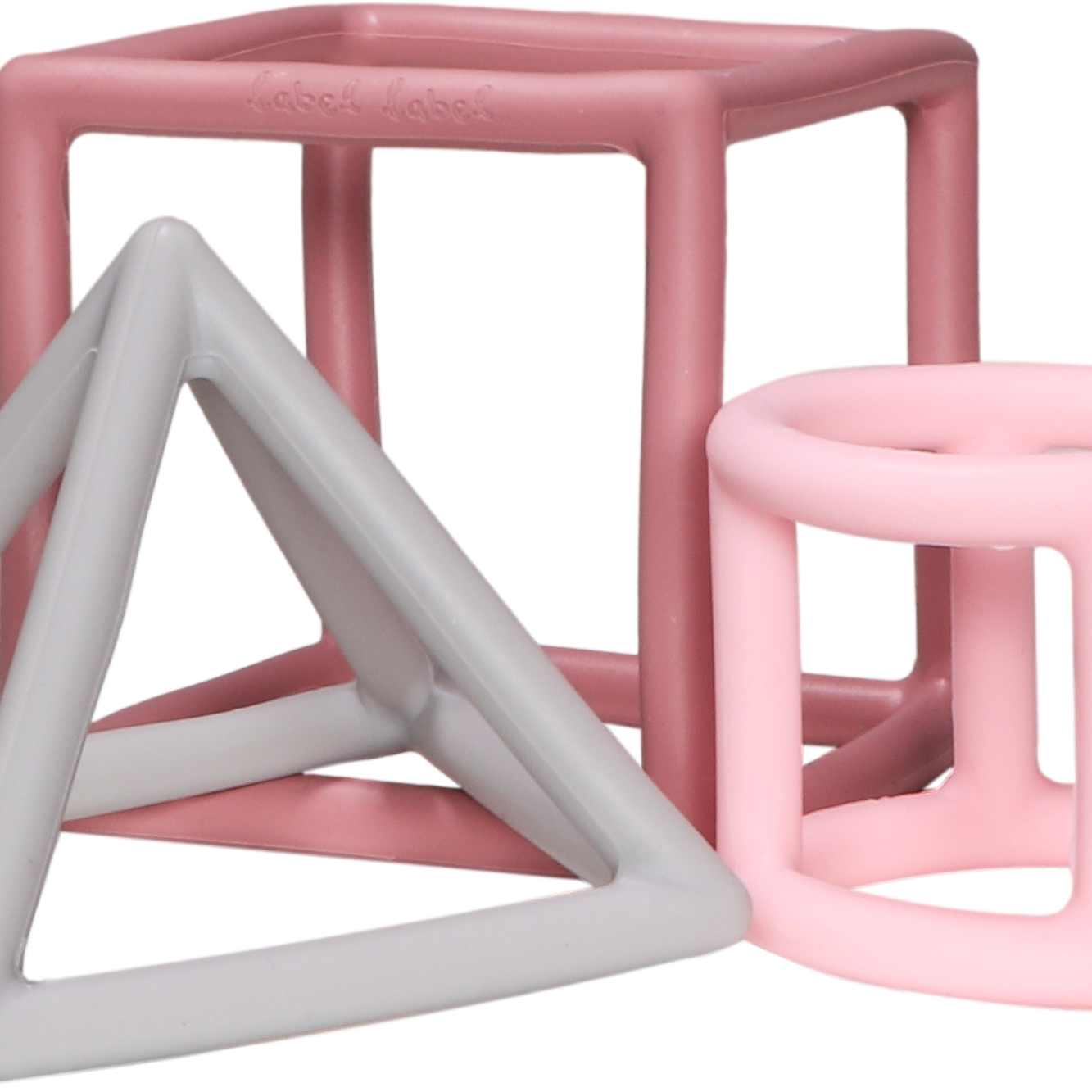 Beißring 3 Geometrische Formen - Silikon