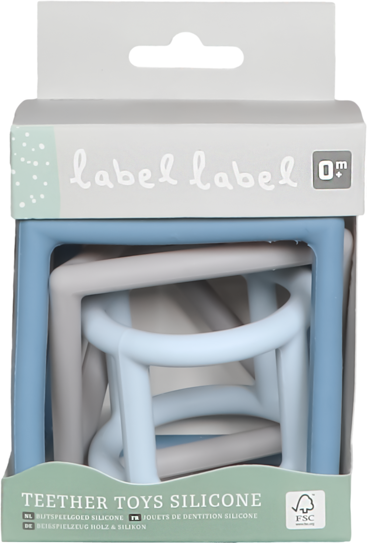 Beißring 3 Geometrische Formen - Silikon