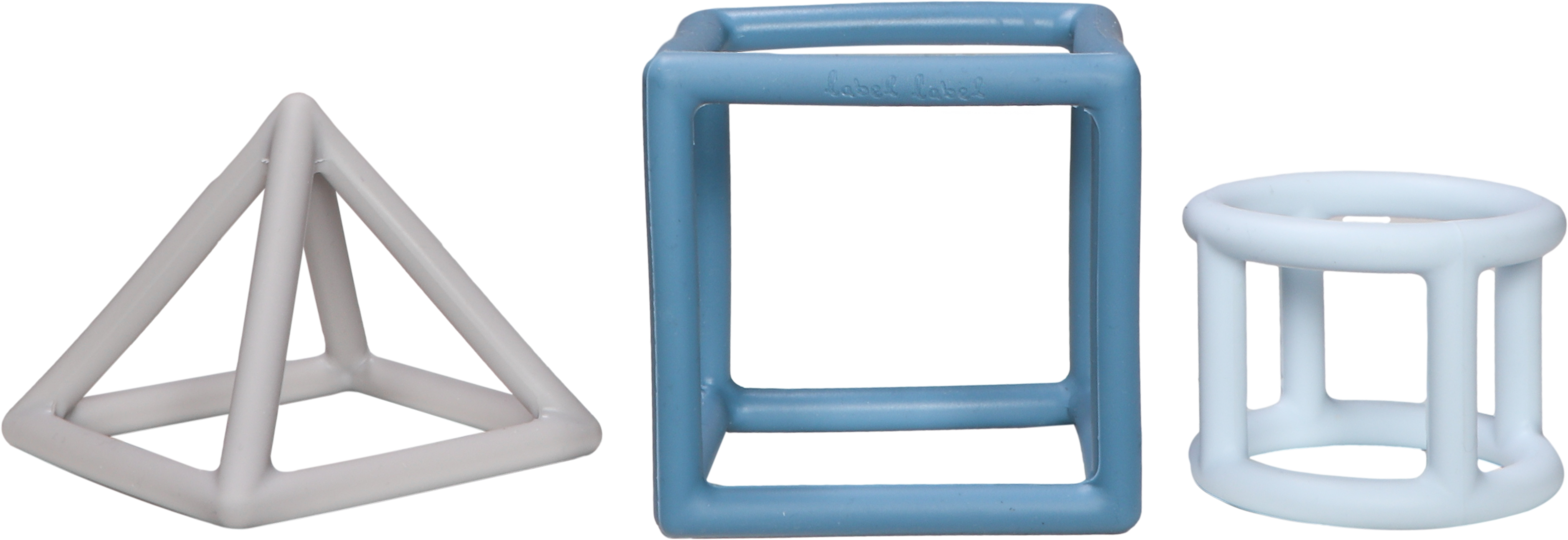 Beißring 3 Geometrische Formen - Silikon