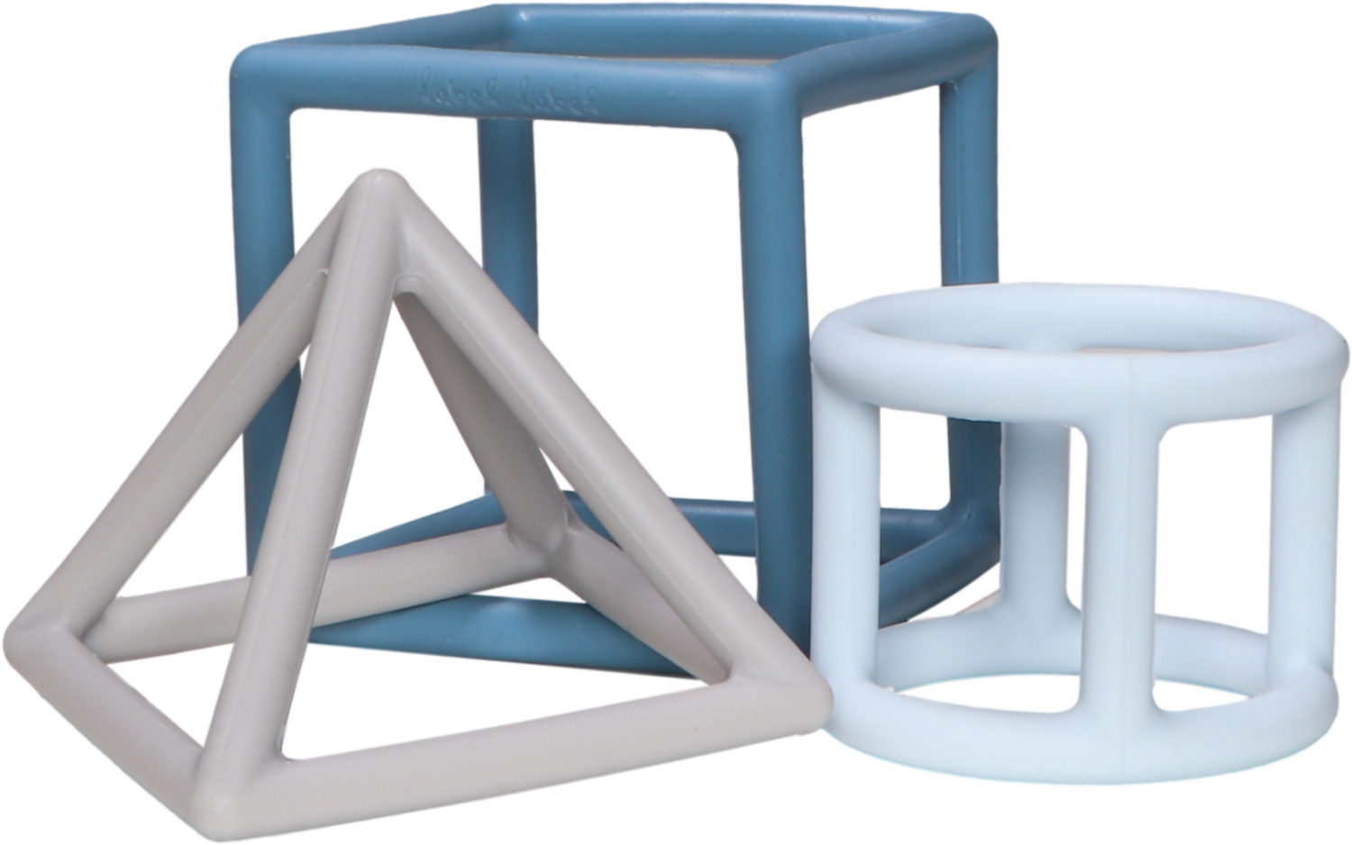 Beißring 3 Geometrische Formen - Silikon