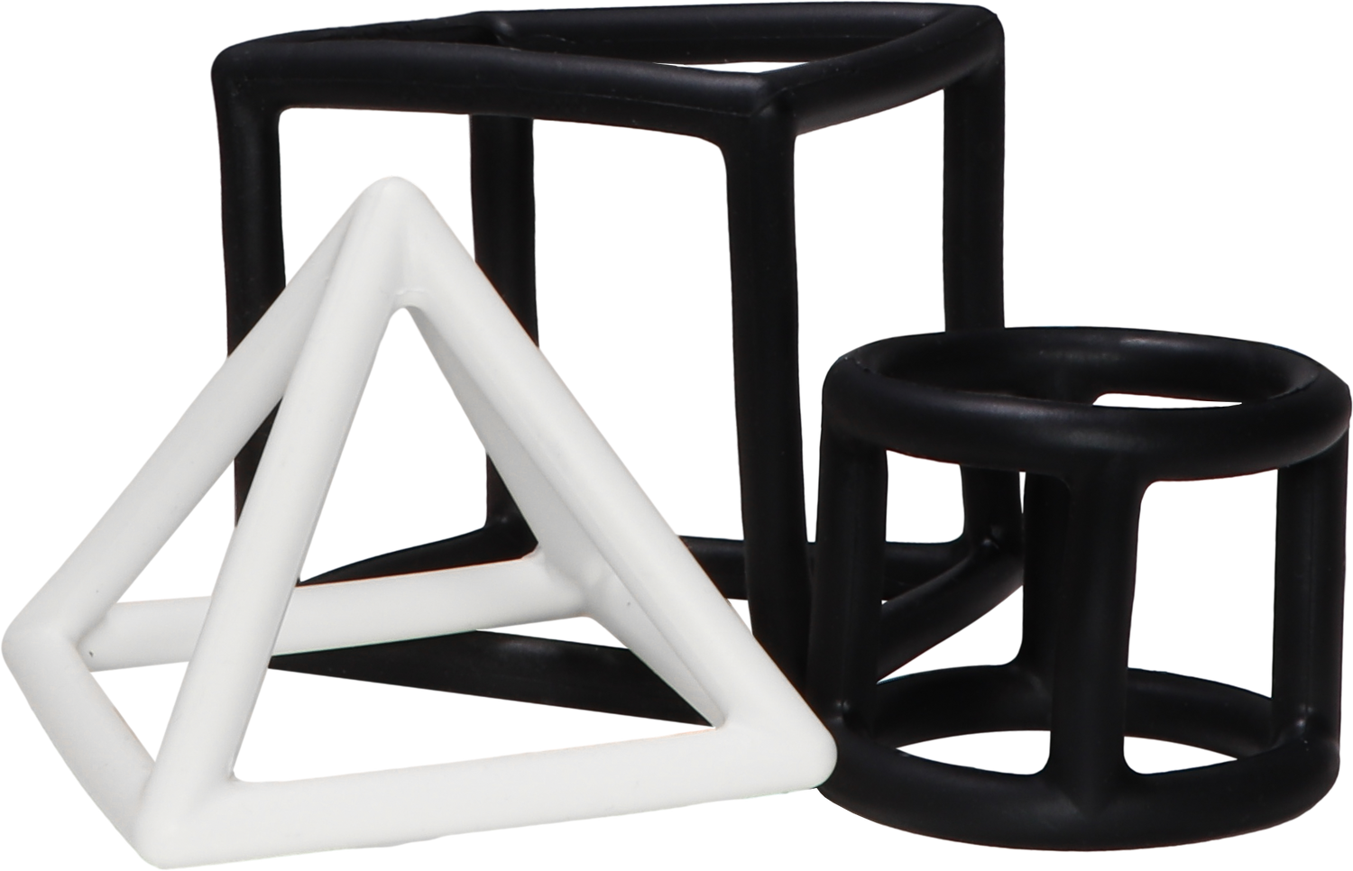 Beißring 3 Geometrische Formen - Silikon