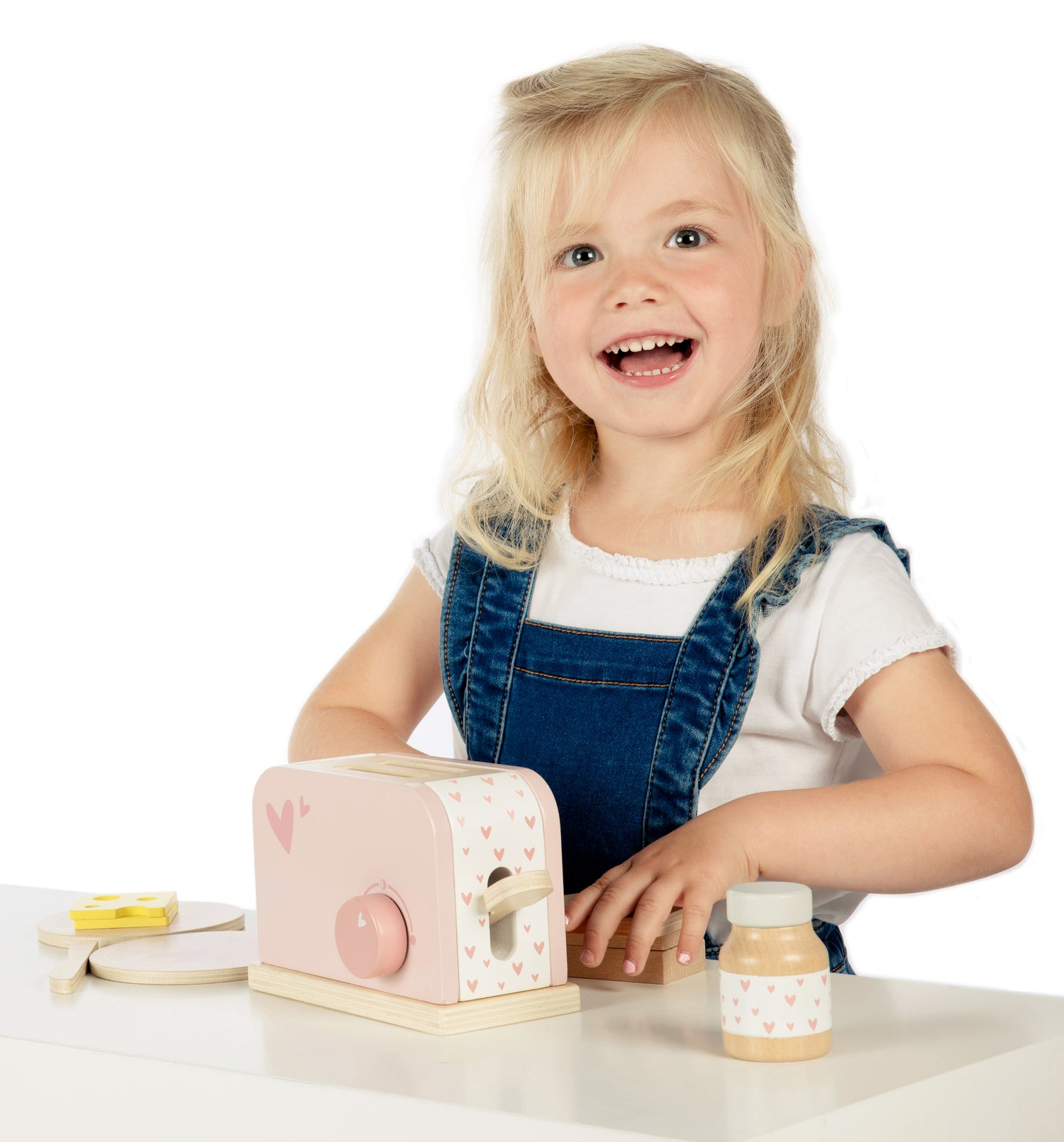 label label Toaster aus Holz