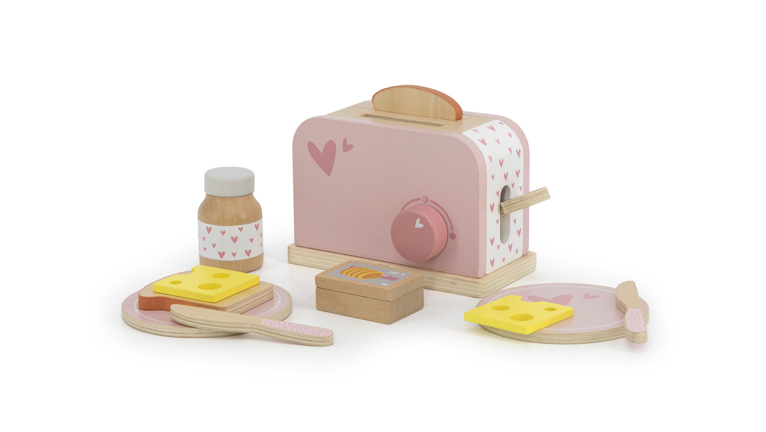 label label Toaster aus Holz