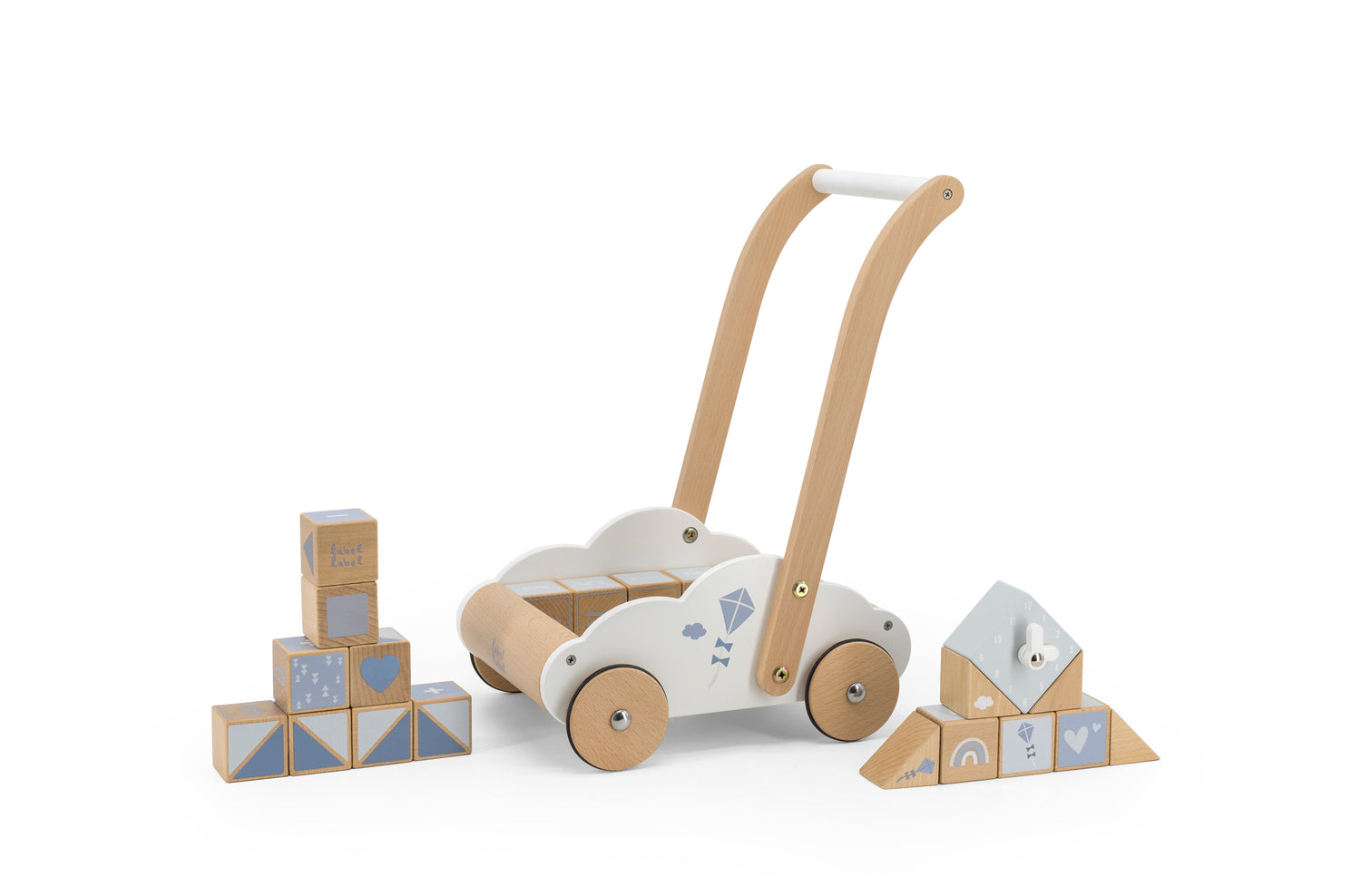 label label Holzklotzwagen - Wagen mit Klötzen