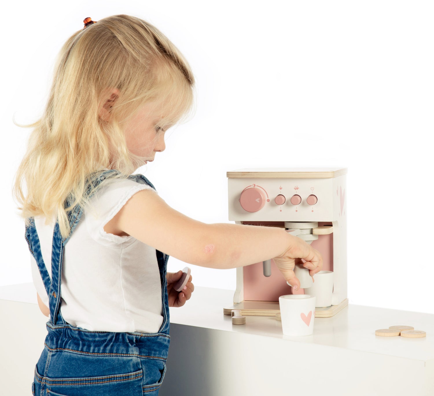 label label Espressomaschine aus Holz