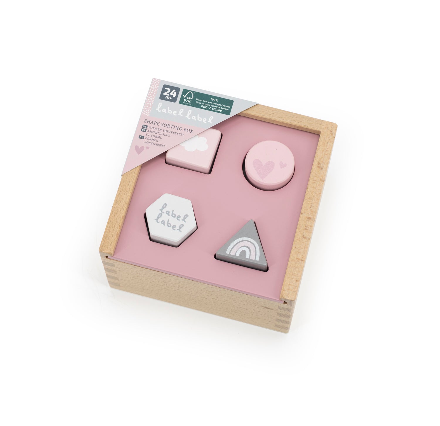 Sortierspiel Formen aus Holz