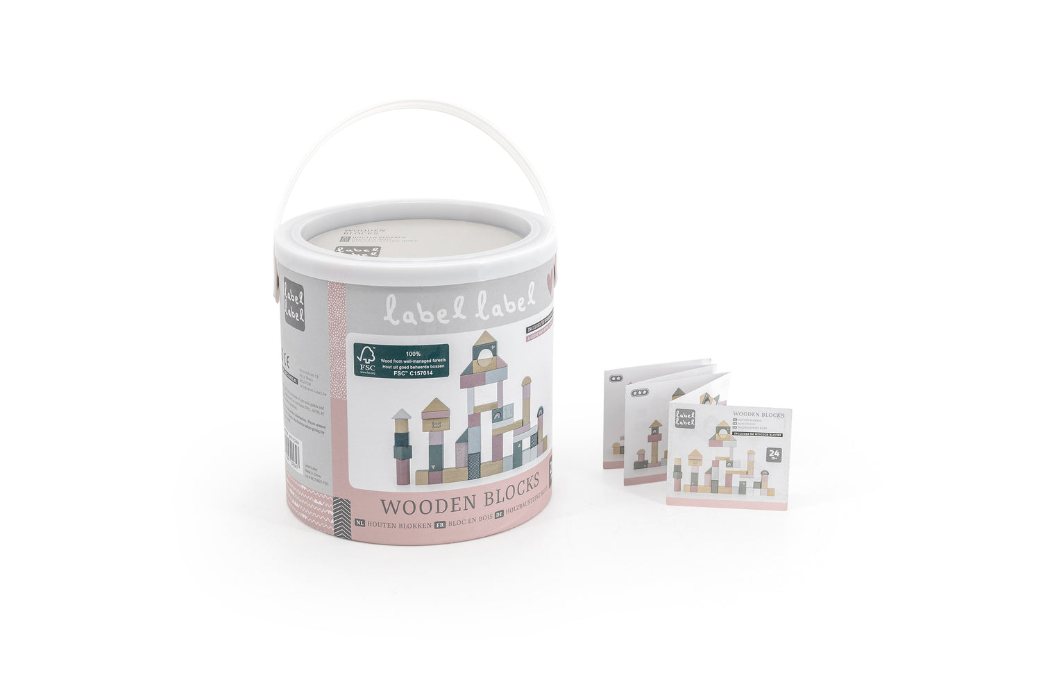 label label Holzbausteine