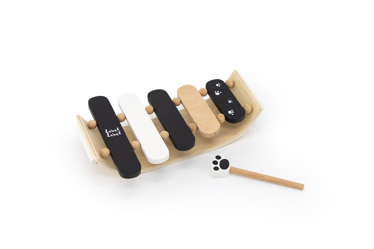 label label Xylophon aus Holz