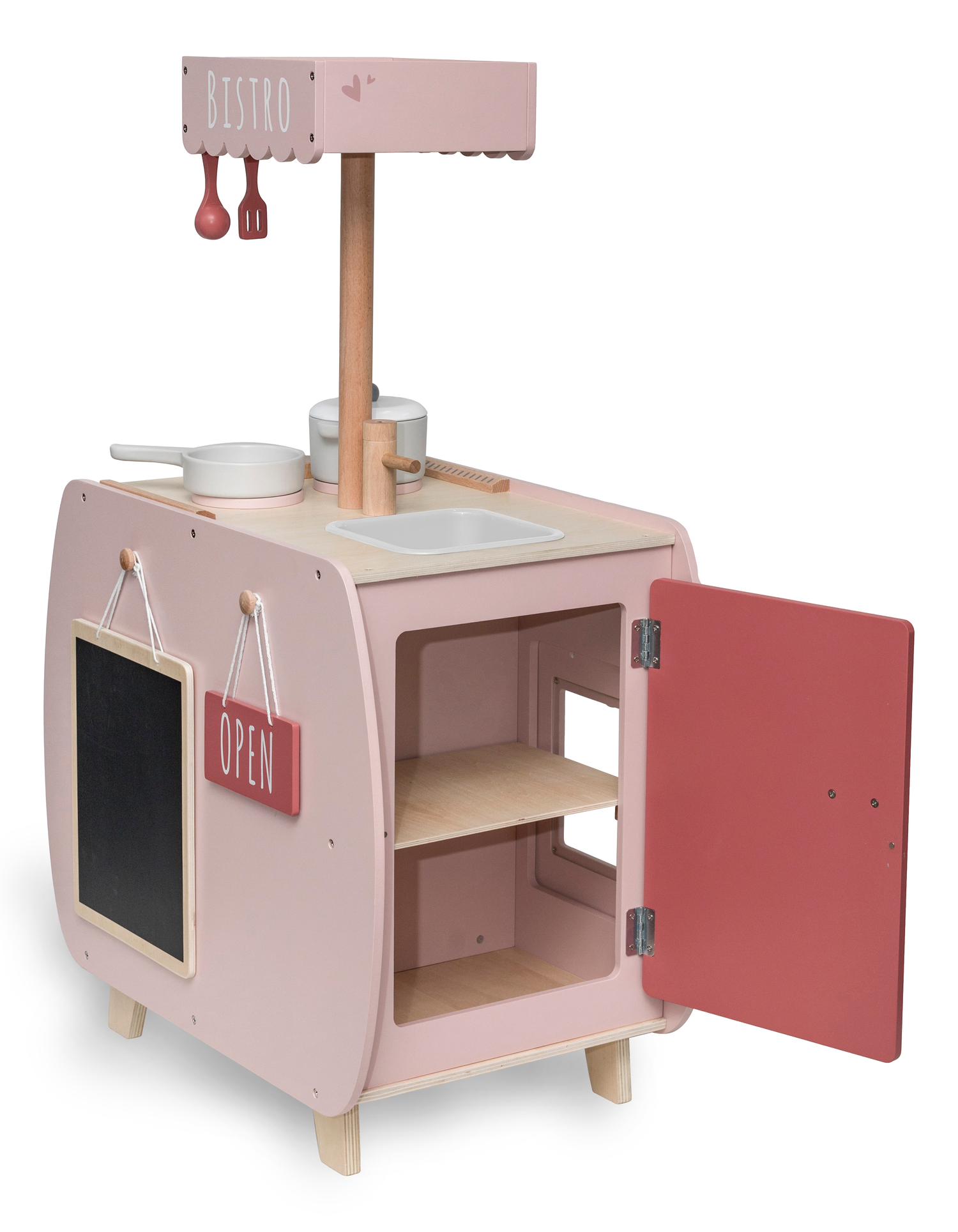 label label Bistro Küche aus Holz