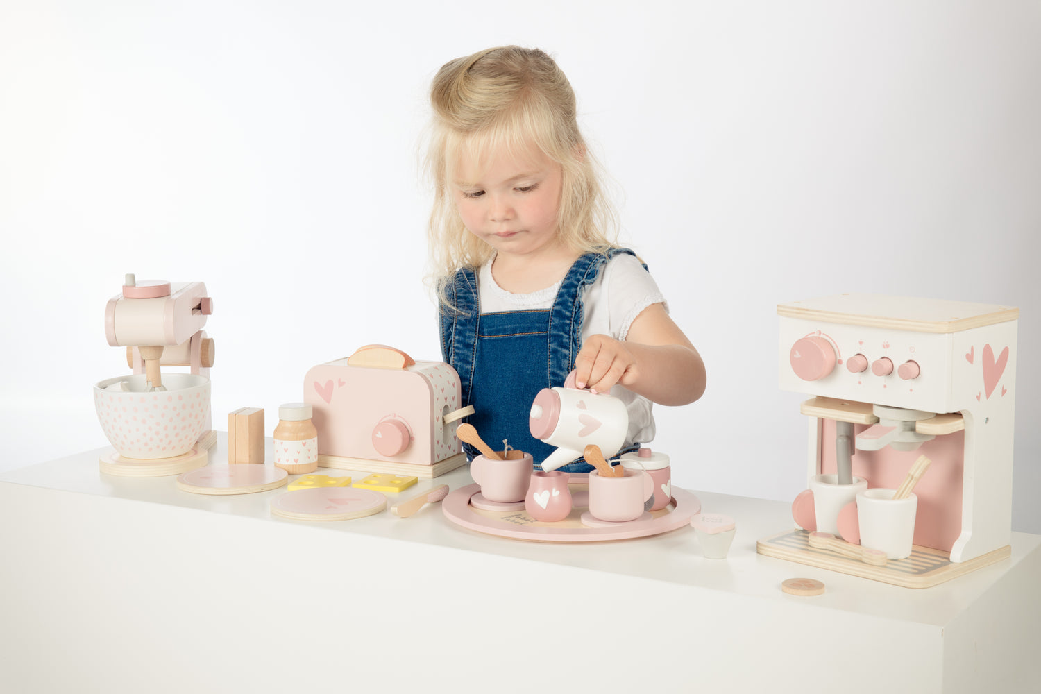 label label Teeservice Set aus Holz