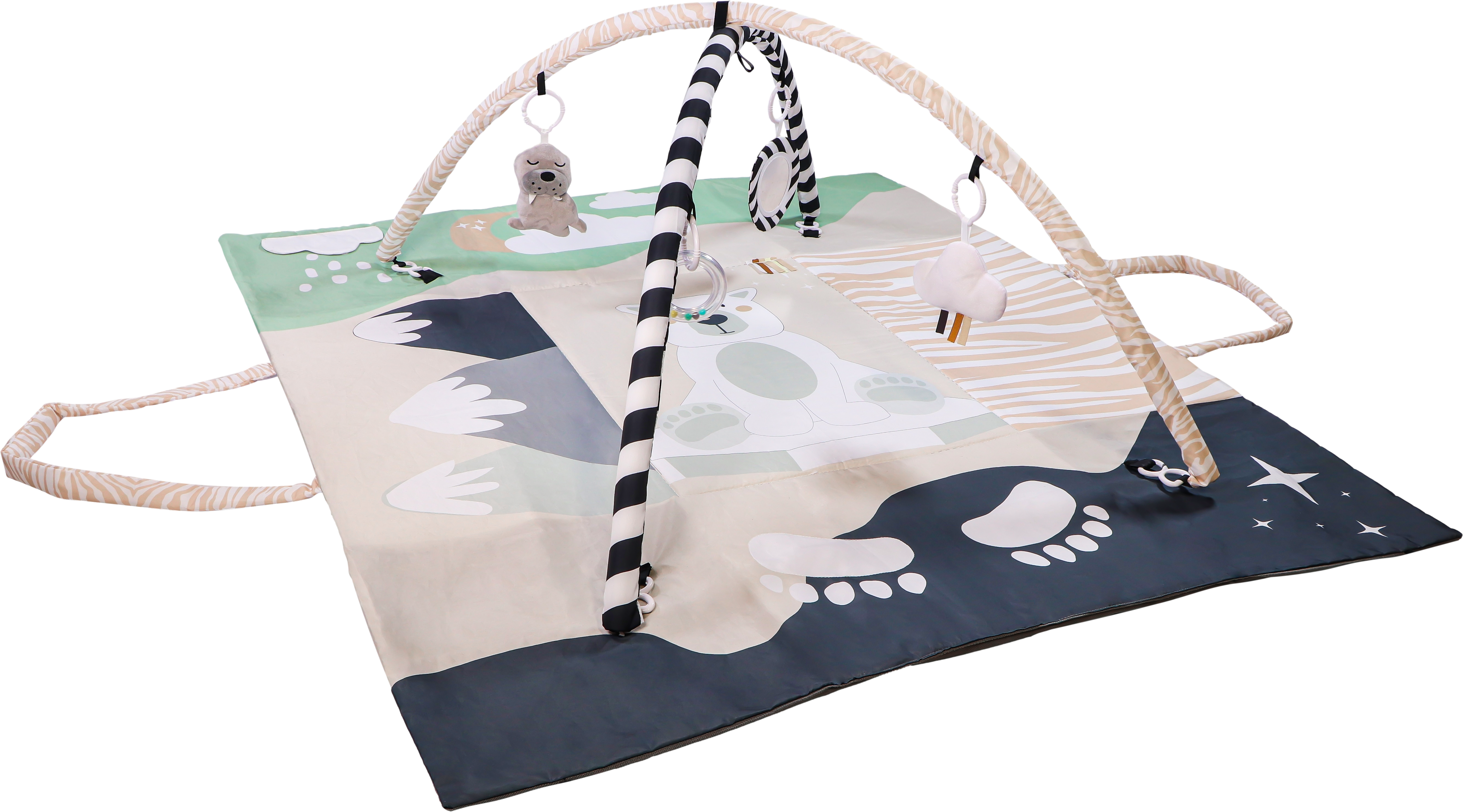 TRYCO 2-in-1 Spielteppich und Tasche