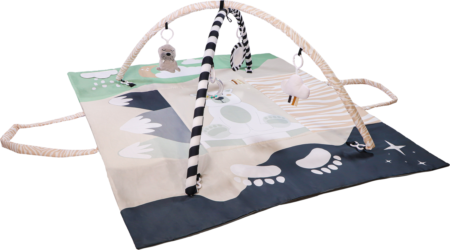 TRYCO 2-in-1 Spielteppich und Tasche