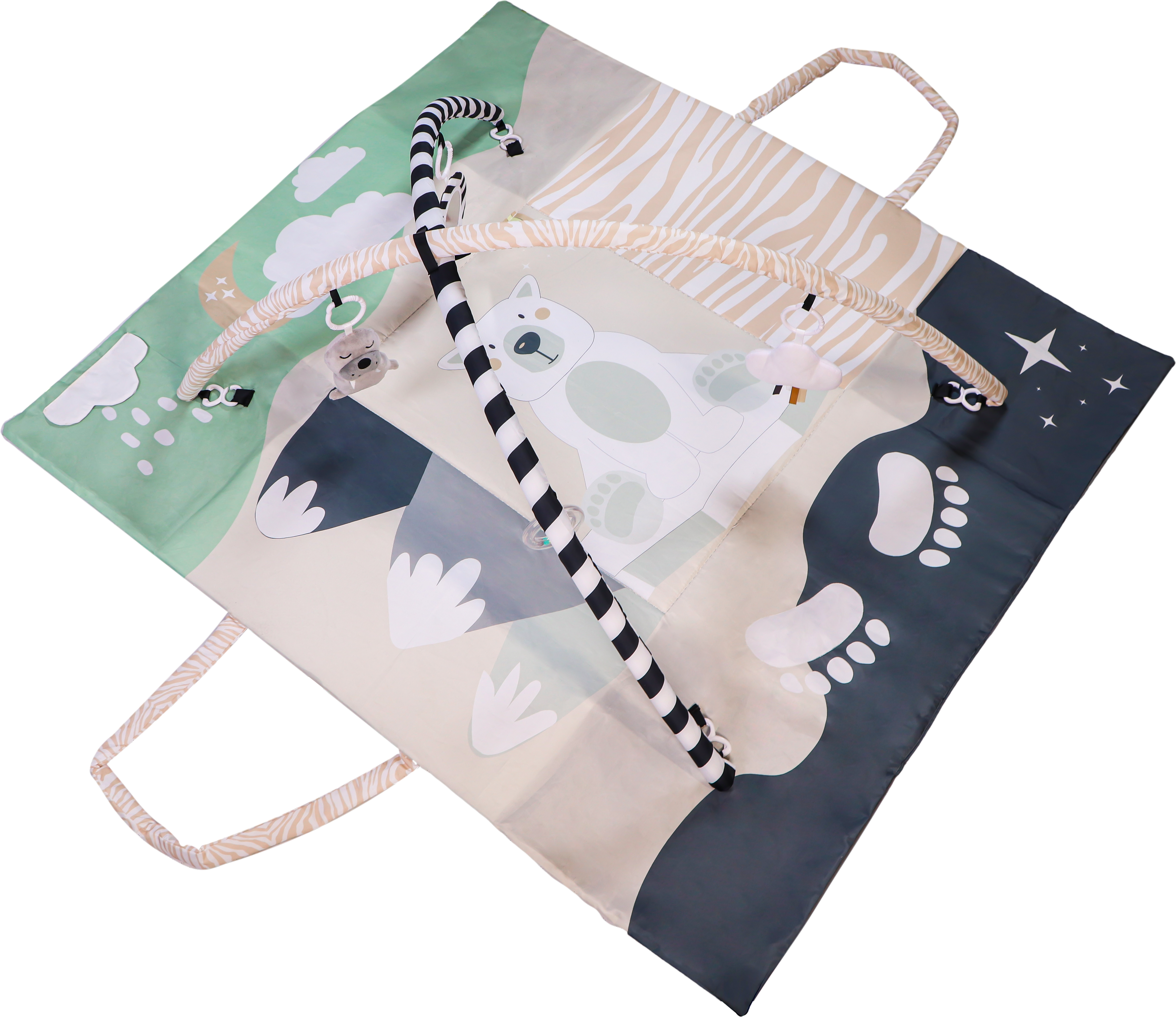TRYCO 2-in-1 Spielteppich und Tasche