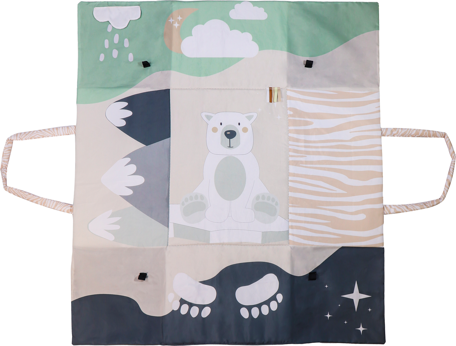 TRYCO 2-in-1 Spielteppich und Tasche