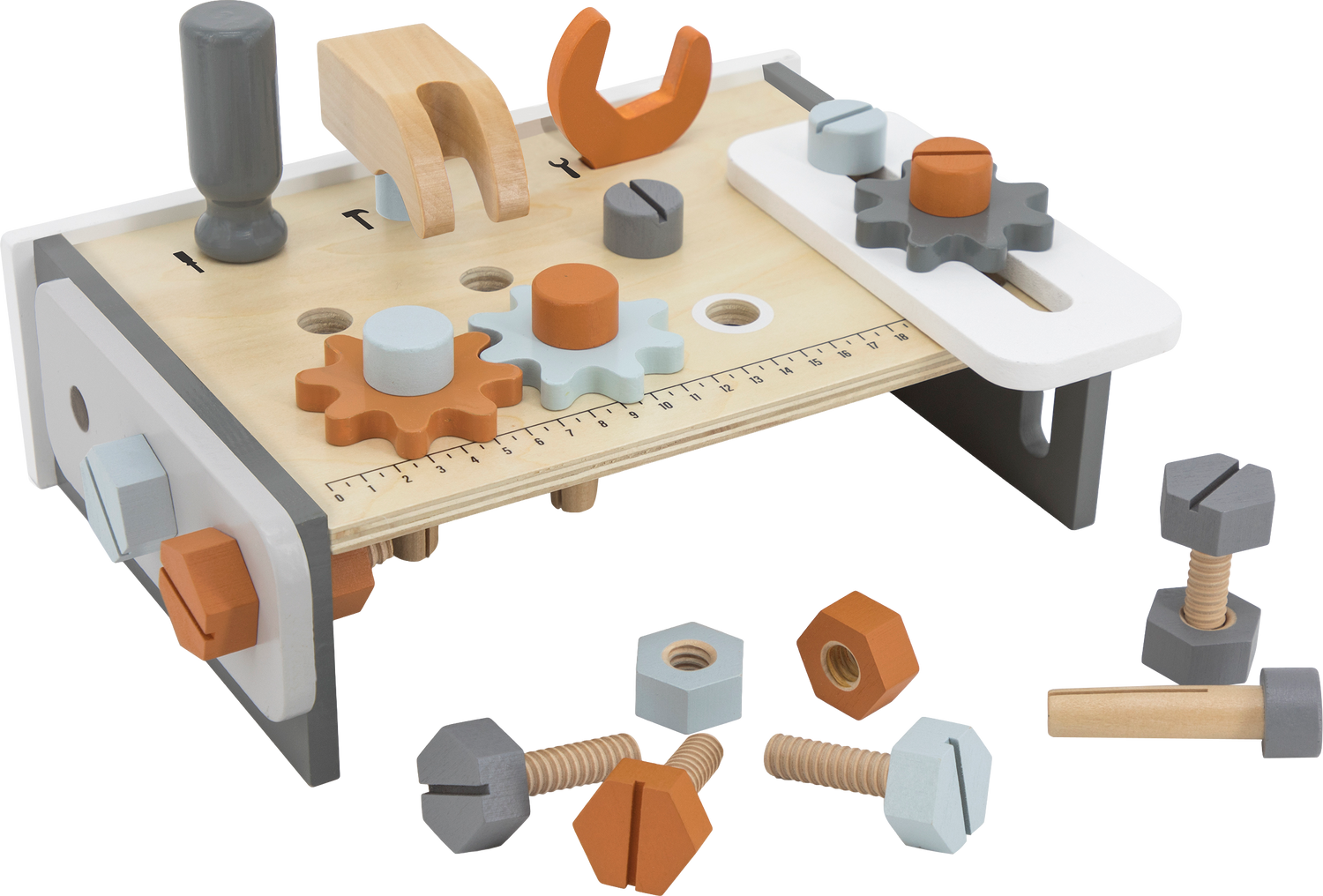 Tisch-Werkbank aus Holz