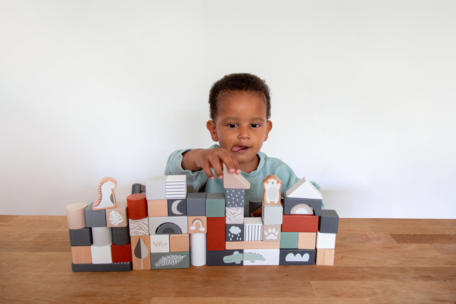 Holzbausteine-Set (50 Teile)