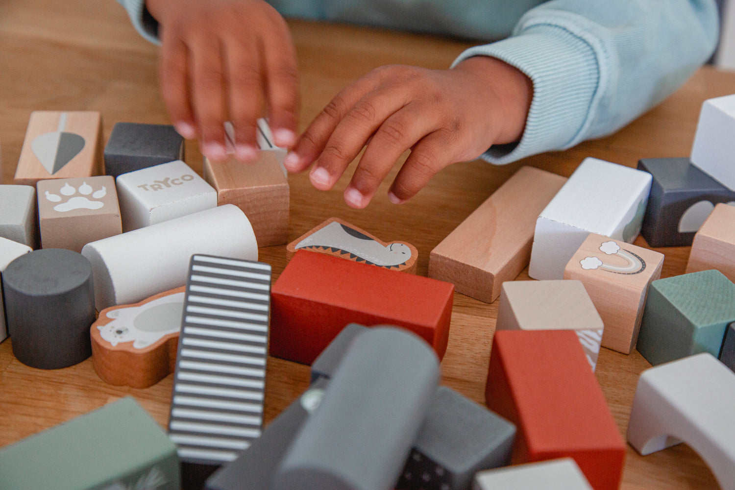 Holzbausteine-Set (50 Teile)