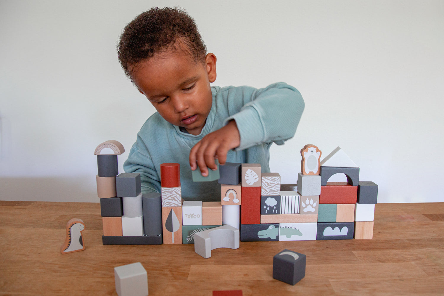 Holzbausteine-Set (50 Teile)