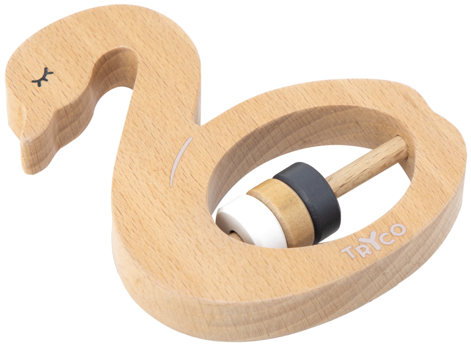 TRYCO Holzrassel - Schwan