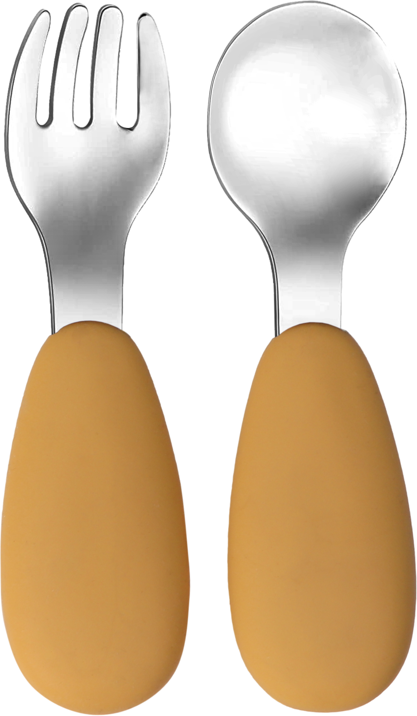 Kinderbesteck aus Silikon & Edelstahl