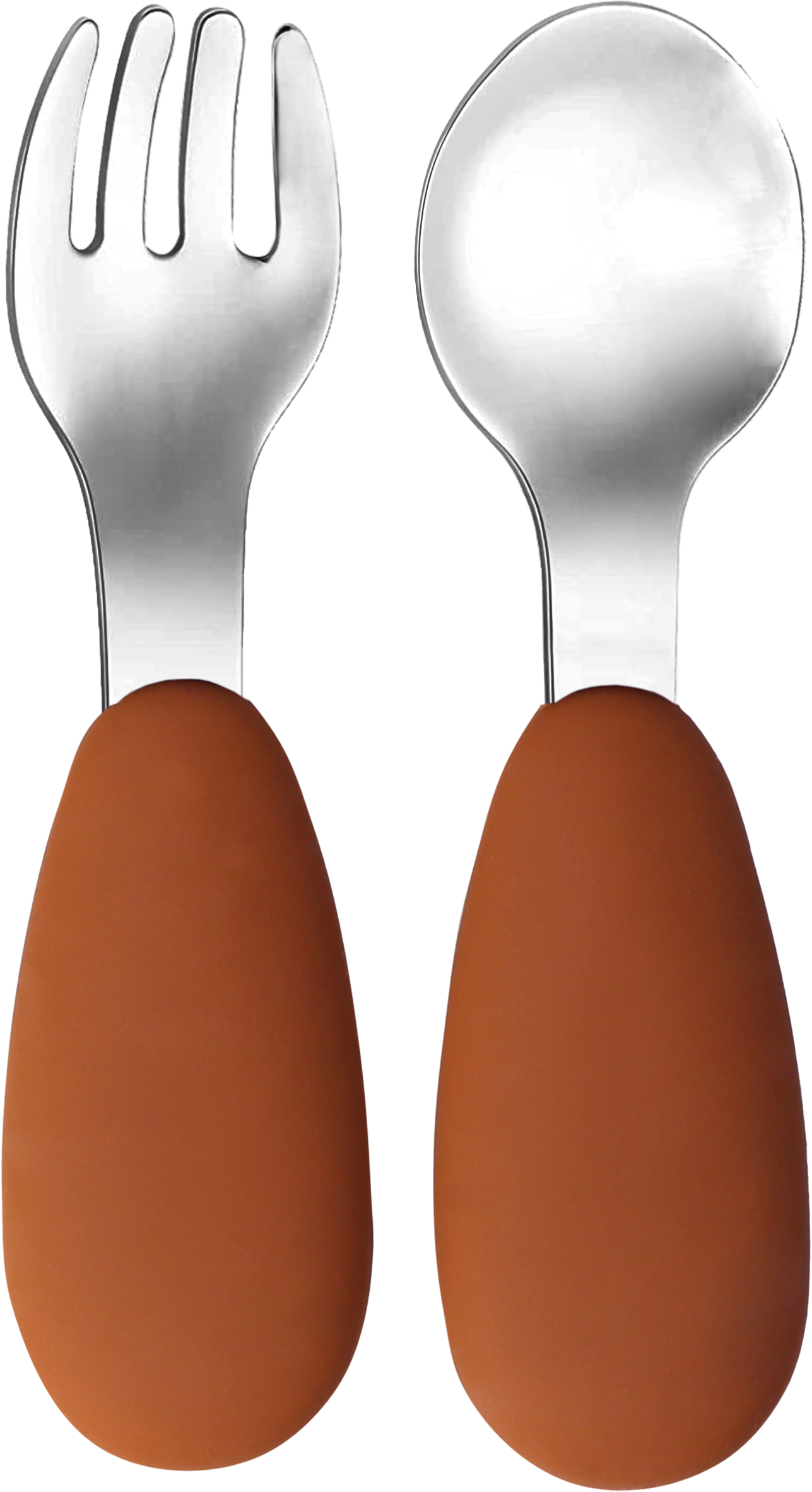 Kinderbesteck aus Silikon & Edelstahl