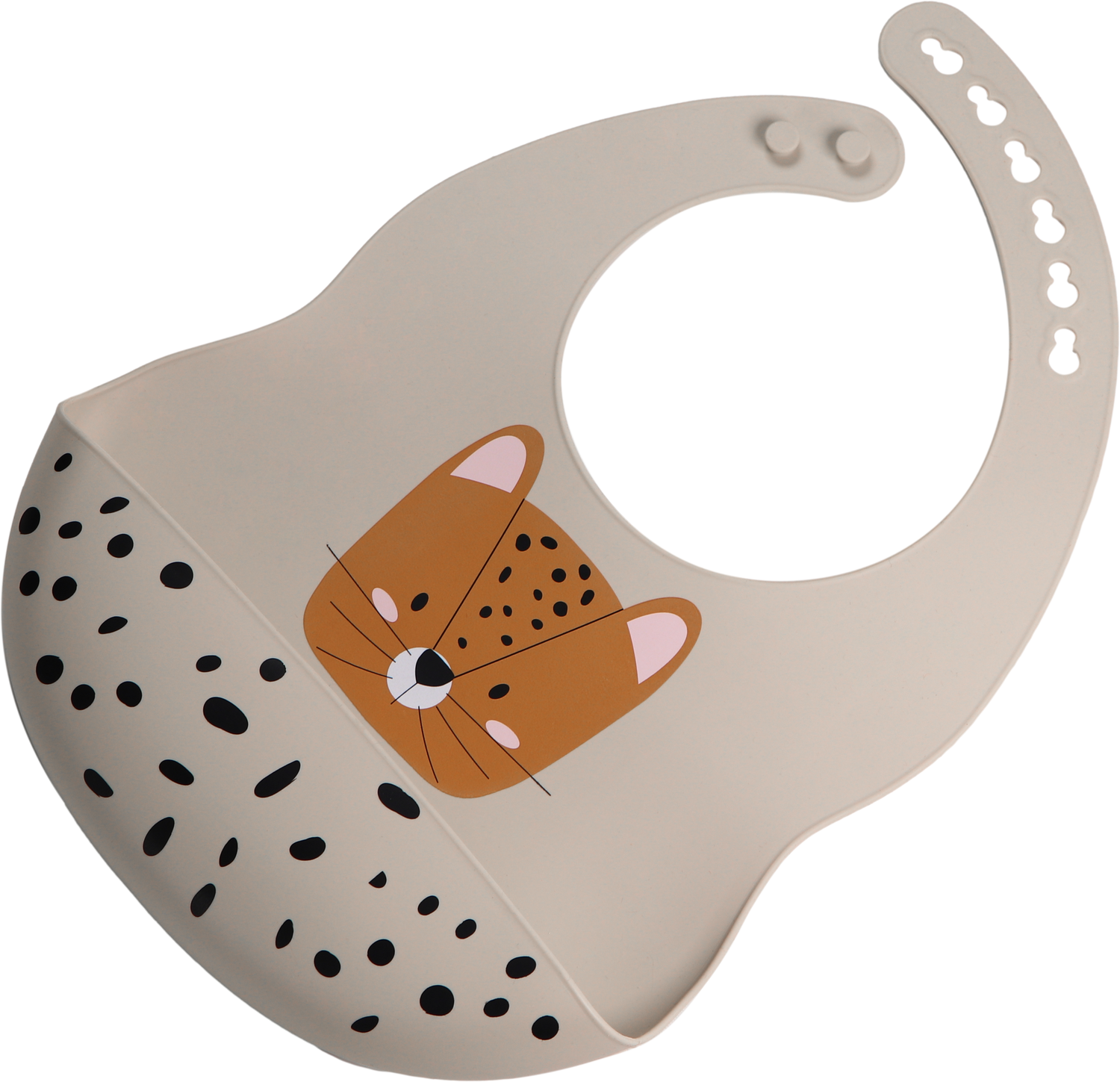 Lätzchen Leopard aus Silikon