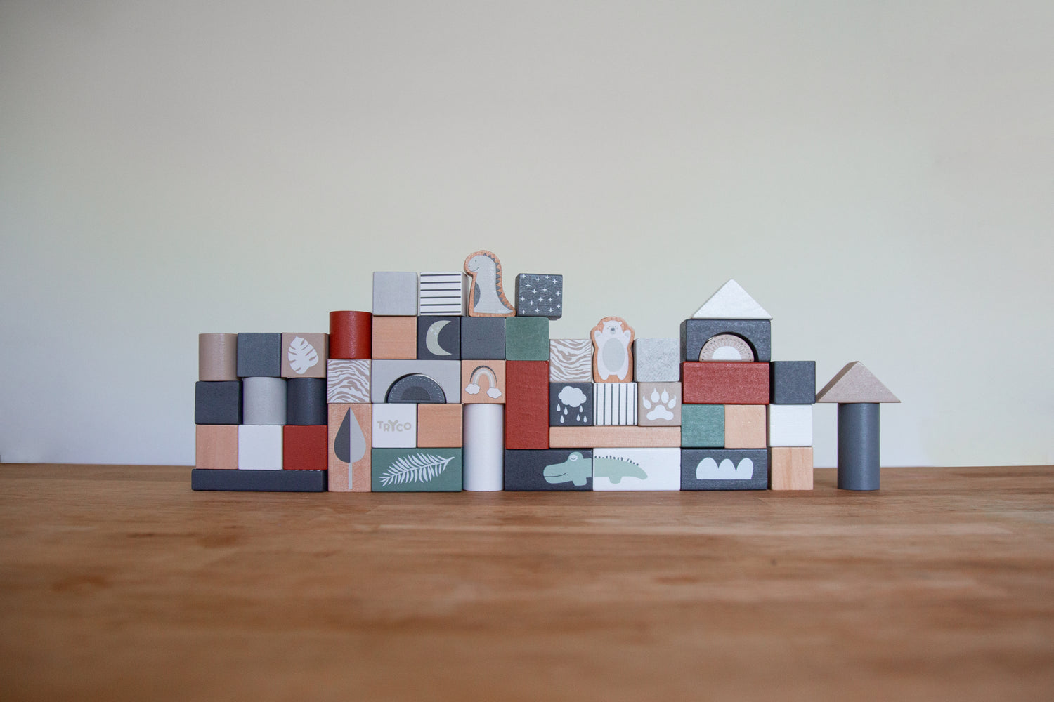 Holzbausteine-Set (50 Teile)