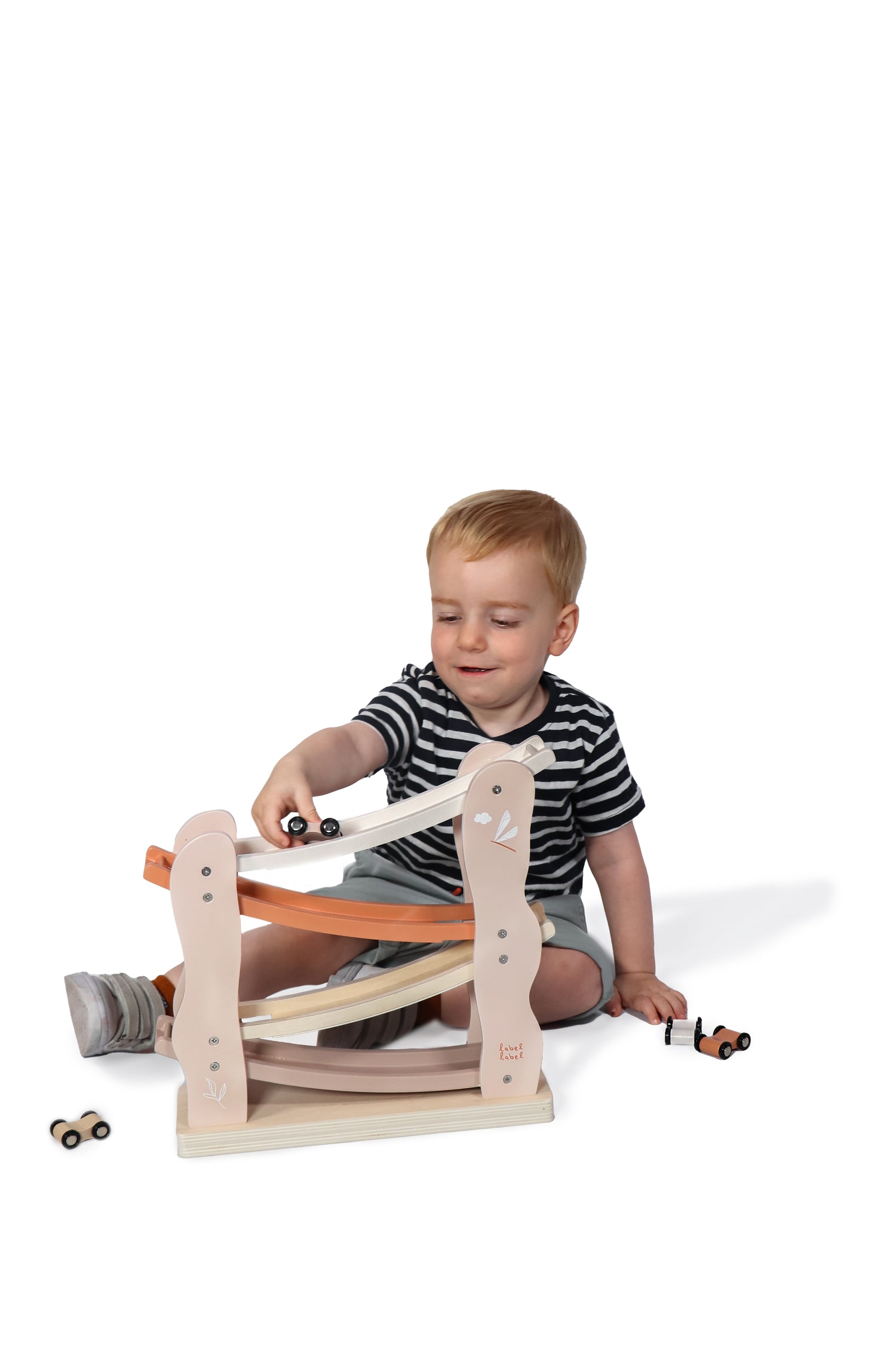 Autorennbahn aus Holz