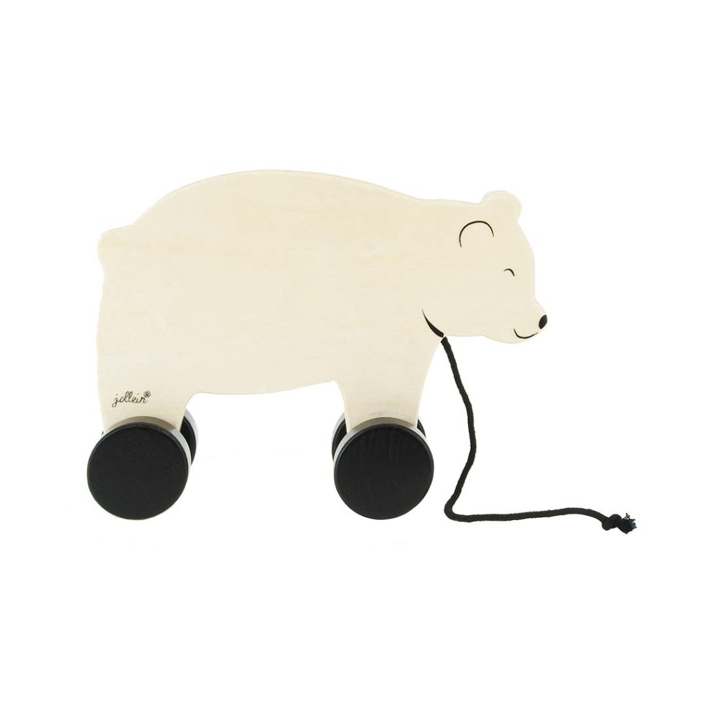 Jollein Holz-Nachziehbär – Polar Edition