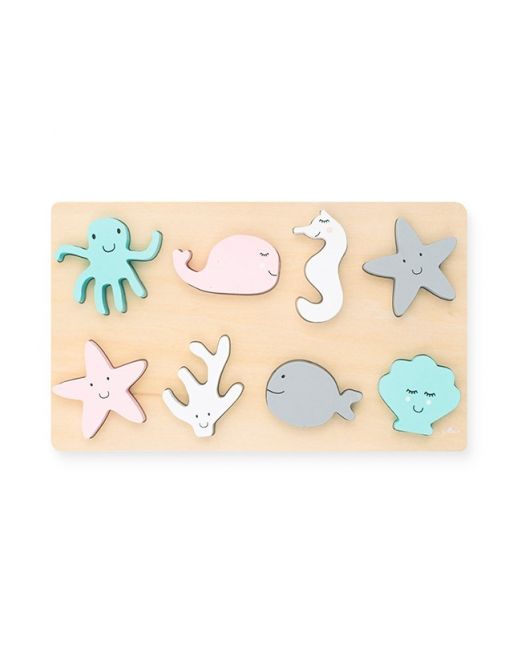 Jollein Holzpuzzle – Meerestiere