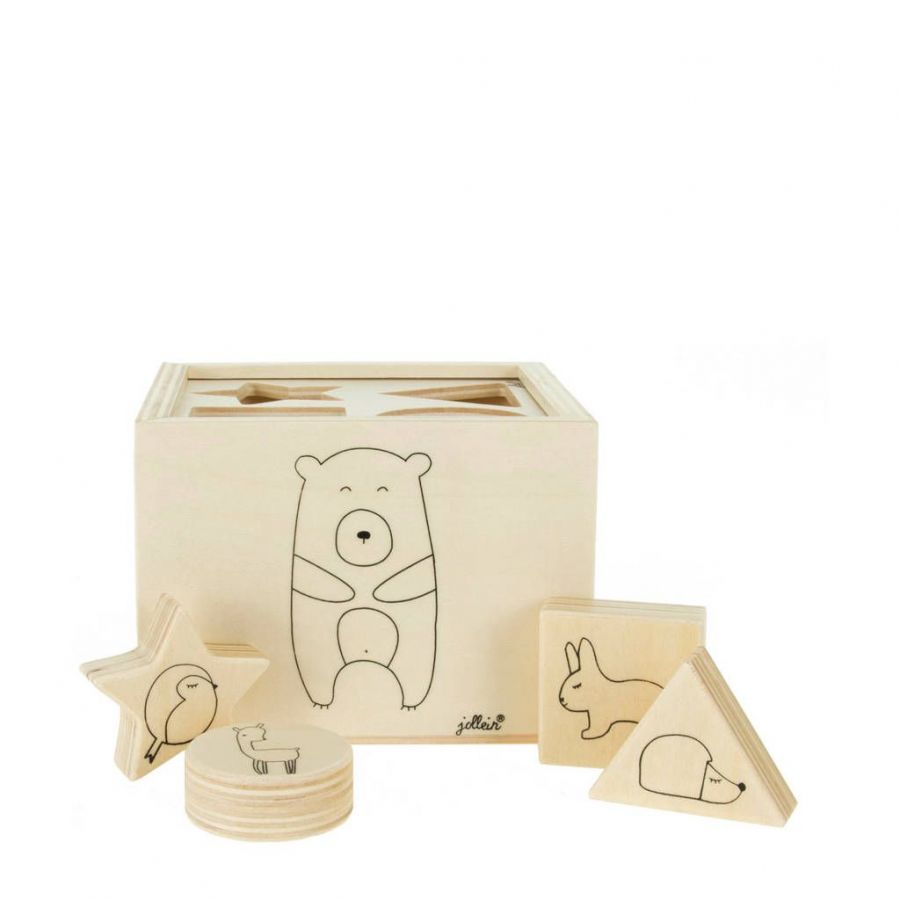 Jollein Holz-Sortierbox – Forest Friends