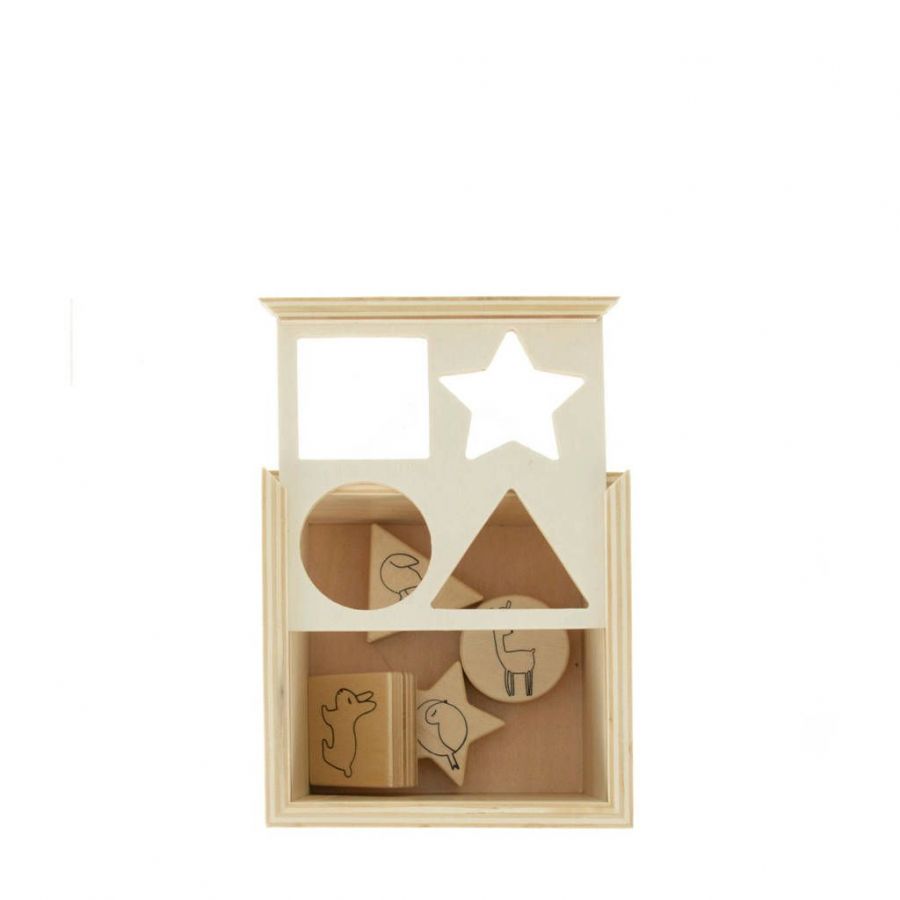 Jollein Holz-Sortierbox – Forest Friends