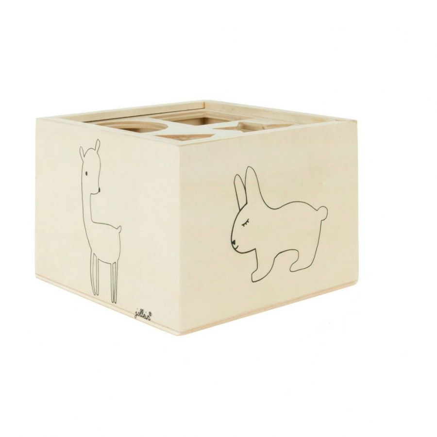 Jollein Holz-Sortierbox – Forest Friends