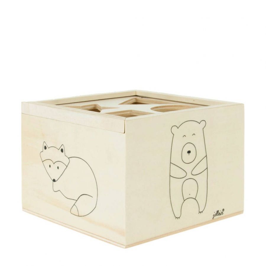 Jollein Holz-Sortierbox – Forest Friends