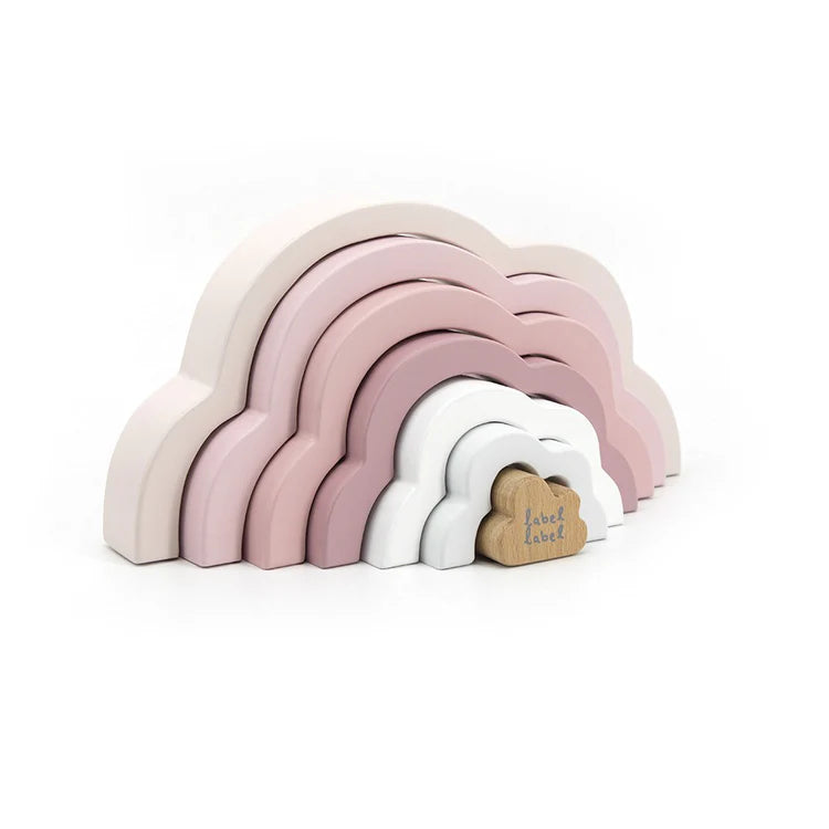 label label Regenbogen Puzzle aus Holz