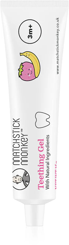 Matchstick Monkey Giraffe ,Animal Teether & Teethin Gel' Set